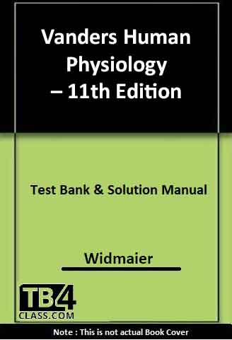 Vanders Human Physiology, Widmaier RaffStrang, 11/e - [Test Bank & Solutions Manual]