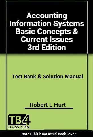 Accounting Information Systems Basic Concepts & Current Issues, Hurt, 3e - [Test Bank & Solutions Manual]