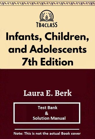 Infants, Children, and Adolescents, Berk, 7/e – [Test Bank & Solutions Manual]